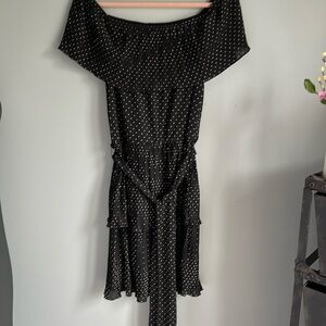 White House Black Market polka dot Dress size M
